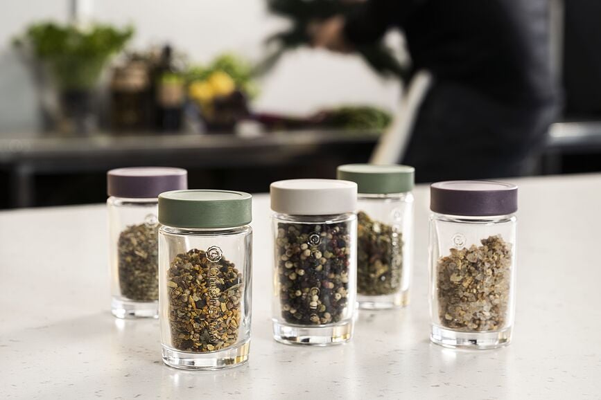 Botes para especias Vaasa, blanco roto, 2 unidades