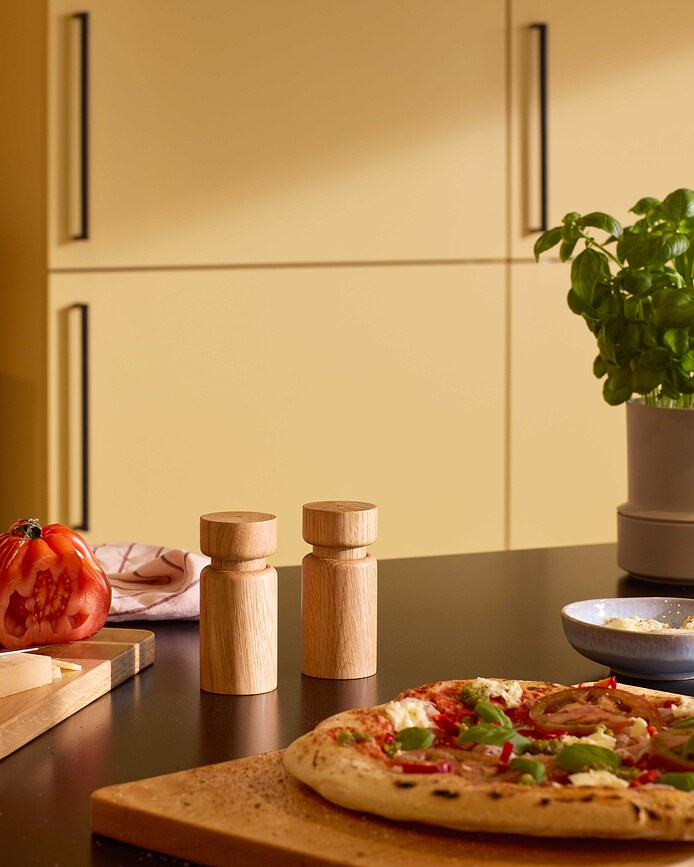 Helsinki Mlinčki za sol in poper, 11 cm, naravni hrast, 2 kosa