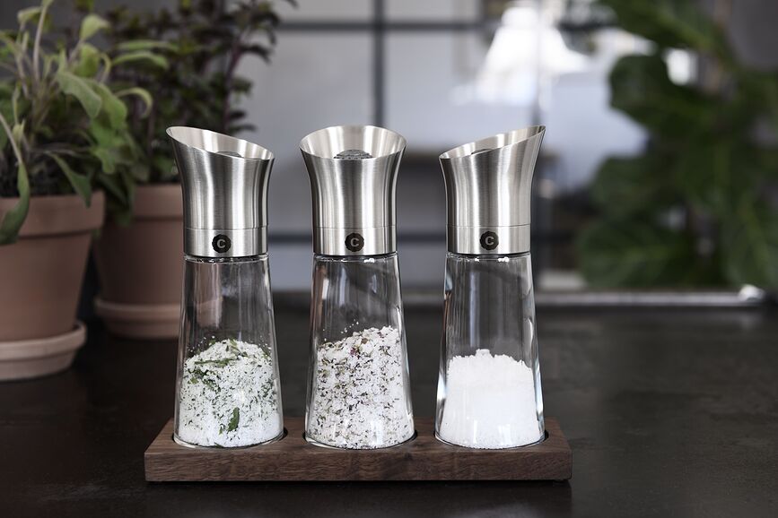 Kala Moulin à Sel ou à Poivre 17 cm, en verre