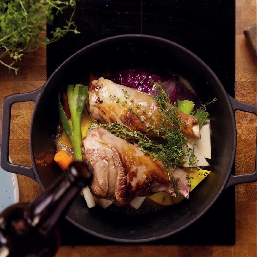 Kim Bo Lonac lijevano željezo višenamjenski s grill pločom 6,4 L