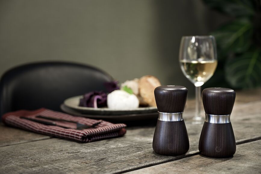 Kyoto Μύλος για αλάτι ή πιπέρι, 10 cm, δρύινο ξύλο