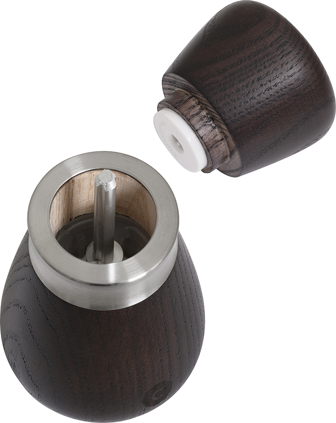 Molinillo para sal o pimienta de madera de roble Kyoto, 10 cm