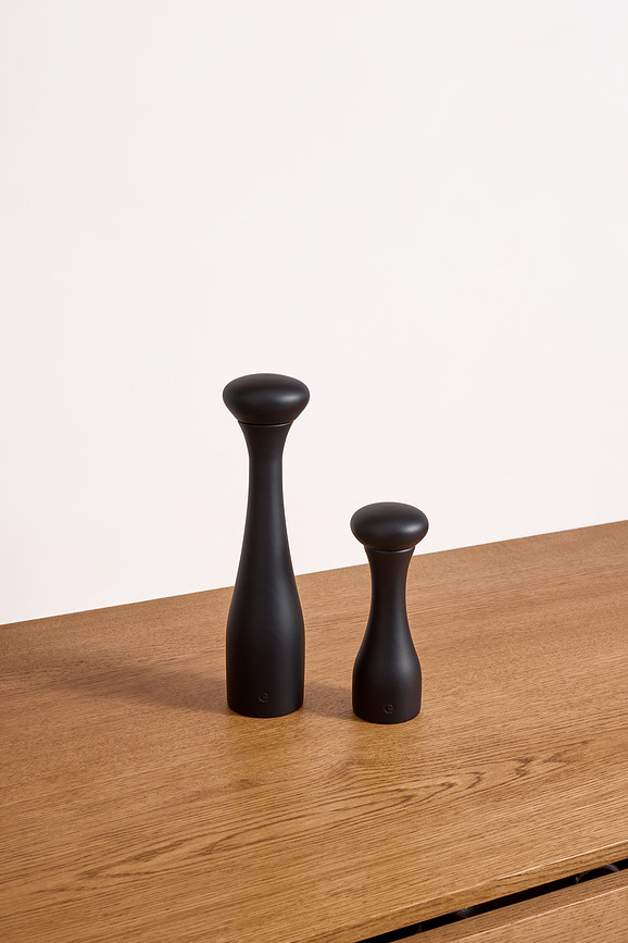 Molinillo para sal y pimienta Lyon, madera de roble natural, 19 cm