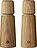 Molinillos de sal y pimienta de madera de roble Stockholm, 17 cm, Pack de 2