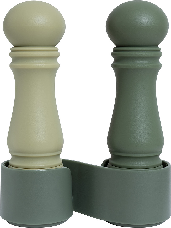 Molinillos de sal y pimienta Mini Grinder, verdes, 2 unidades