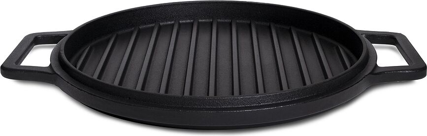 Olla de hierro fundido Kim Bo, 6,4 L, multifuncional, con tapa grill