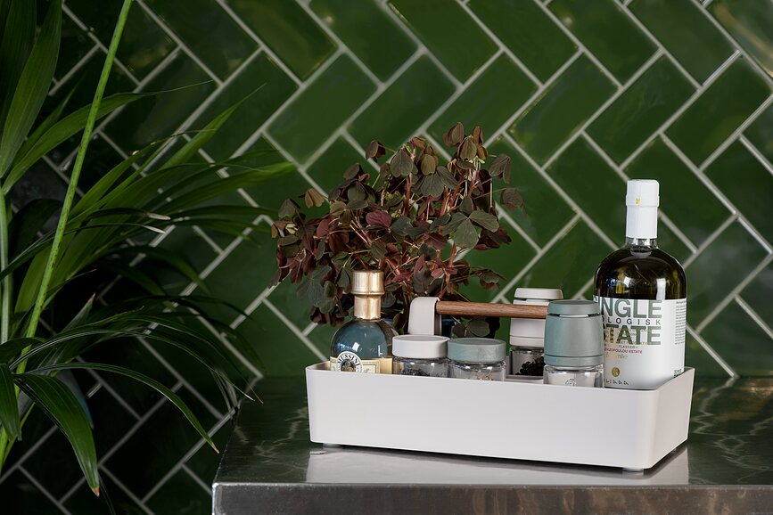 Organizador Basel Toolbox, blanco apagado