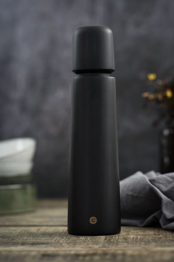 Stockholm Moulin à Sel ou à Poivre 27 cm, noir, en bois de hêtre