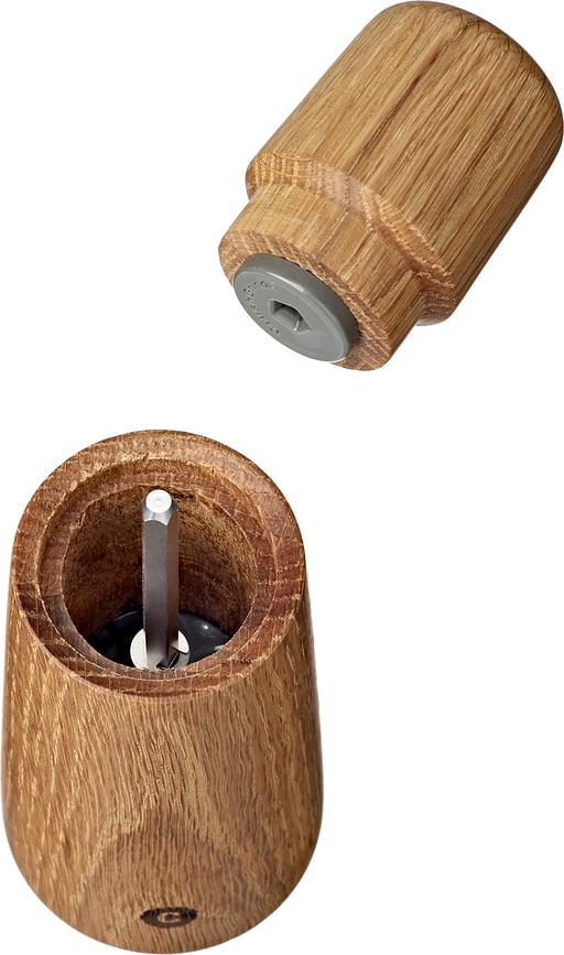 Stockholm Moulins à Sel et à Poivre 17 cm, bois de chêne, Lot de 2