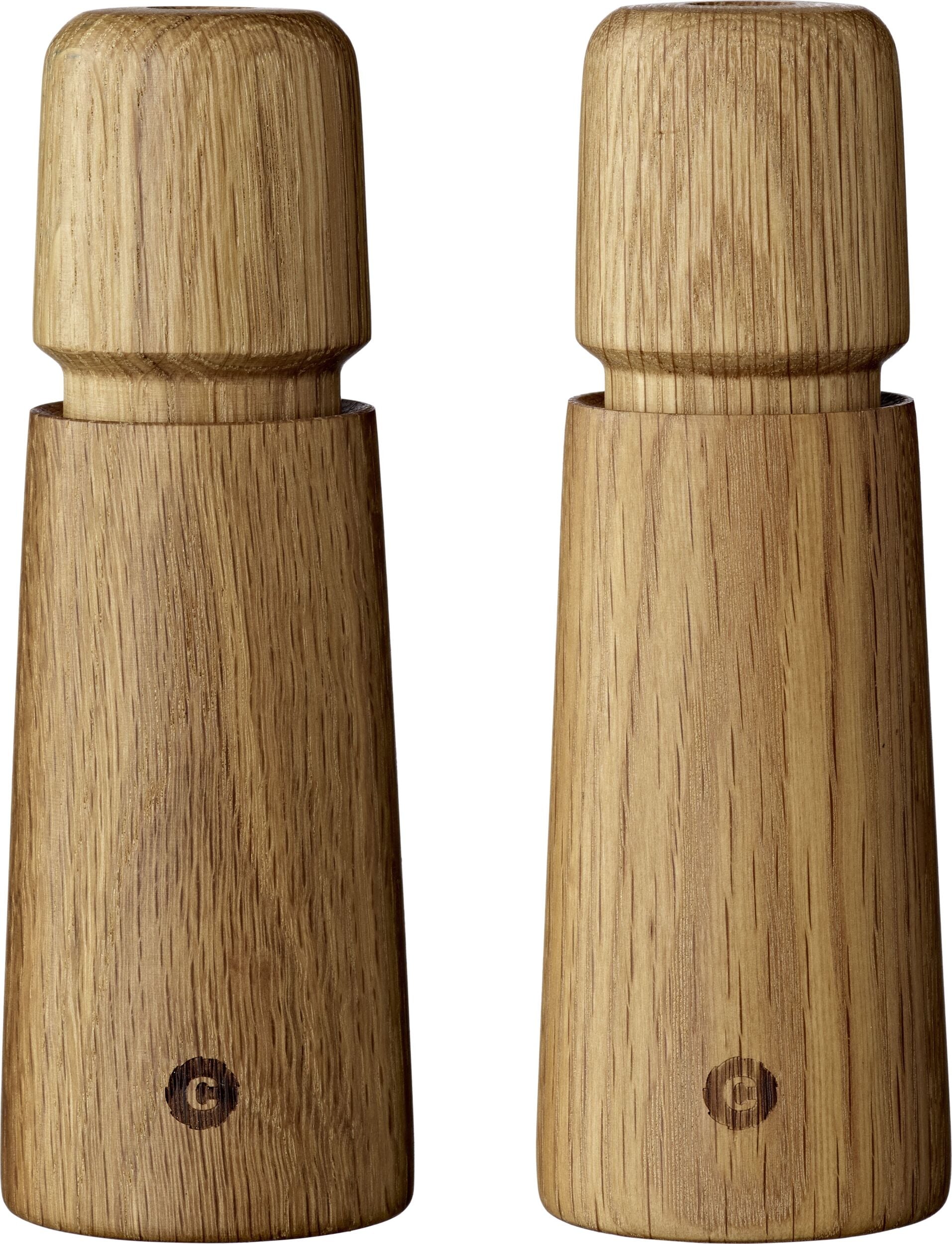 Stockholm Salz- und Pfeffermühlen 17 cm Eichenholz 2 St.