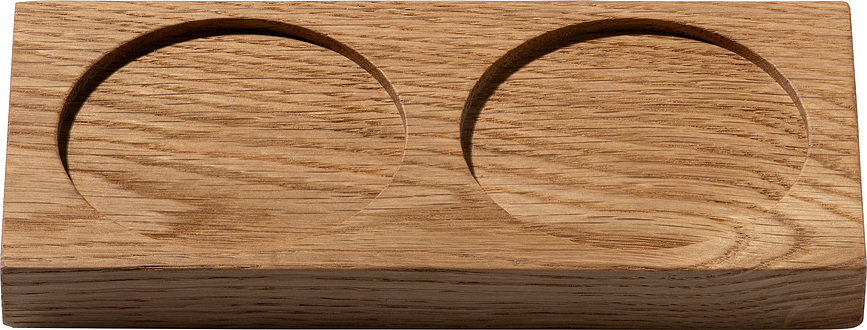 Tabletopper Support pour Moulins 15 cm, en bois de chêne