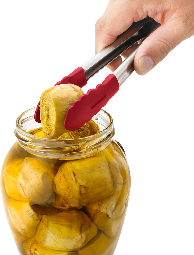 Cuisipro Mini Hvataljke 17,8 cm crne sa silikonskim vrhovima