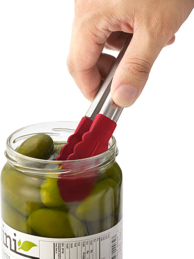 Cuisipro Λαβίδες Mini, με άκρες σιλικόνης, 17,8 εκ., μαύρες