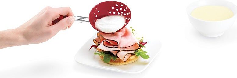 Moldes para huevos escalfados de silicona Cuisipro, Set de 2 piezas