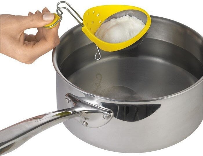 Moldes para huevos escalfados de silicona Cuisipro, Set de 2 piezas