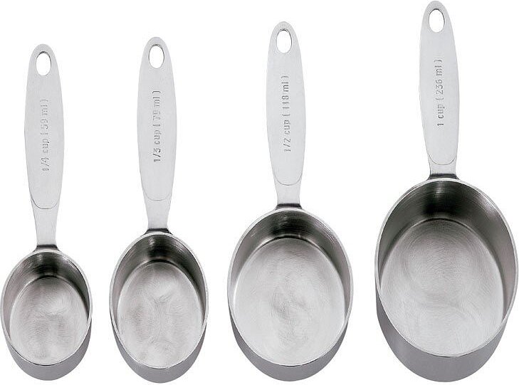 Set de Medidores de Cocina Cuisipro, de acero inoxidable, 4 unidades
