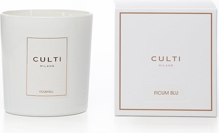 Culti Ficum Blu Duftkerze 550 g, weiß in glänzendem Glas