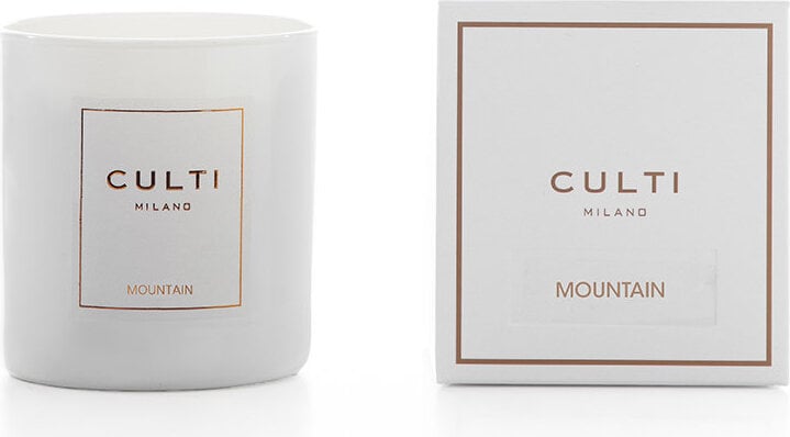 Culti Mountain Duftkerze 270 g, weiß, im glänzenden Glas