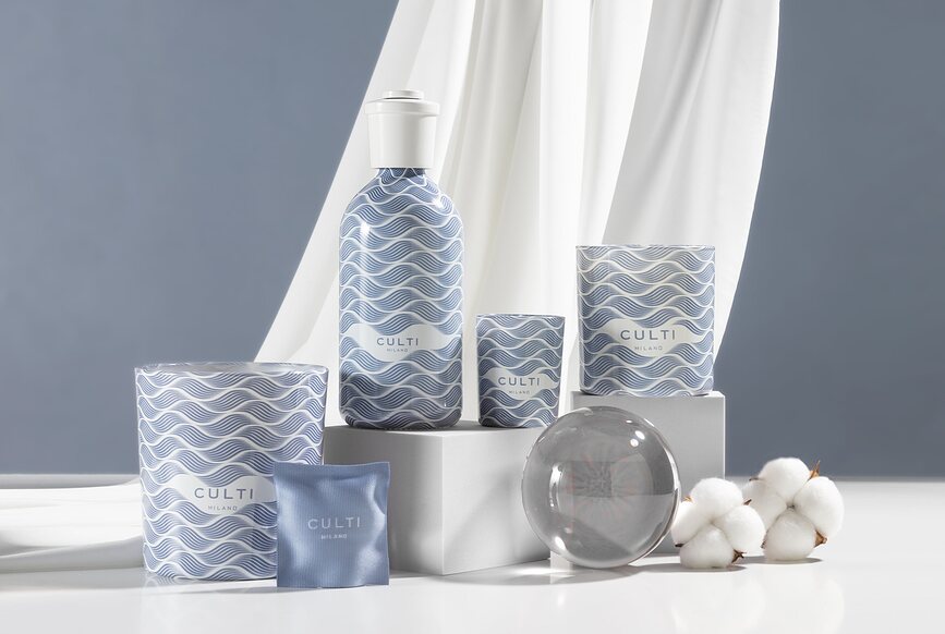 Culti Onde Di Tessuto Dišeča sveča, 270 g