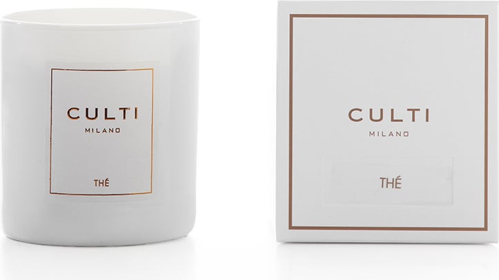 Duftkerze Culti Thè 270 g, weiß, im glänzenden Glas