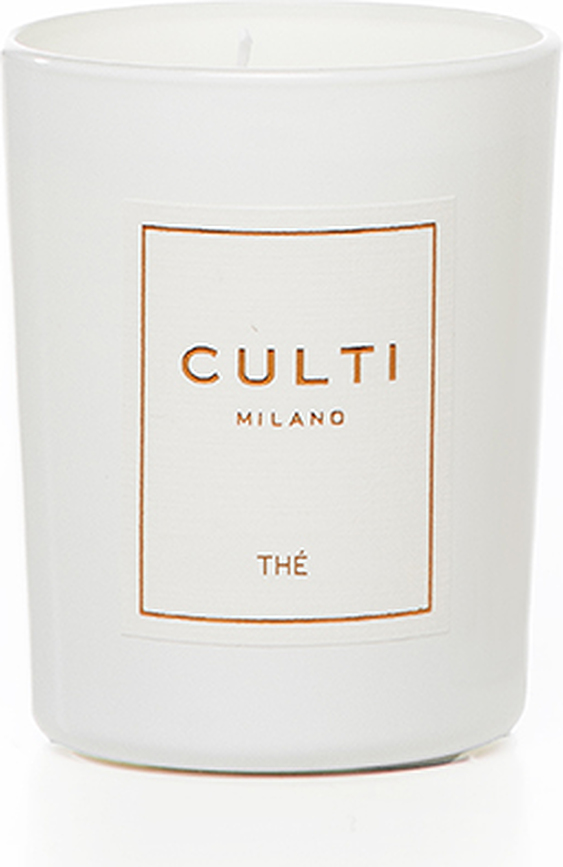 Duftkerze Culti Thè 550 g, weiß, im glänzenden Glas