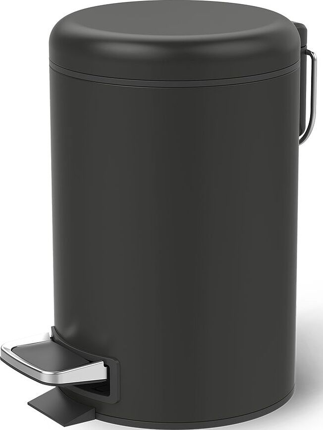 Affaldskurv til badeværelset Basic 26 cm mat sort