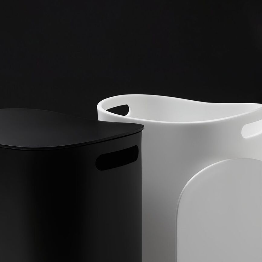 All In Košara za rublje 48,5 cm bijela mat