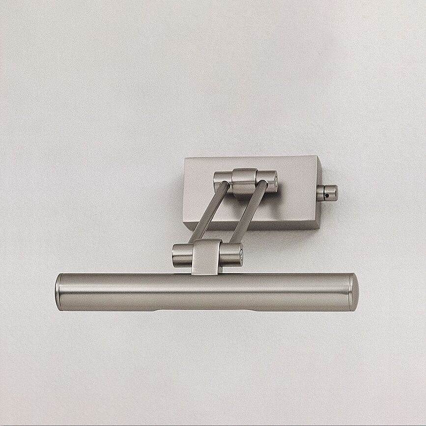 Aplique de pared Dim, níquel, 60 cm