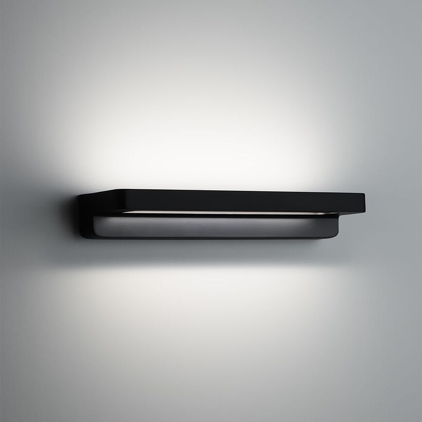 Aplique de Pared Form, 34 cm, negro mate