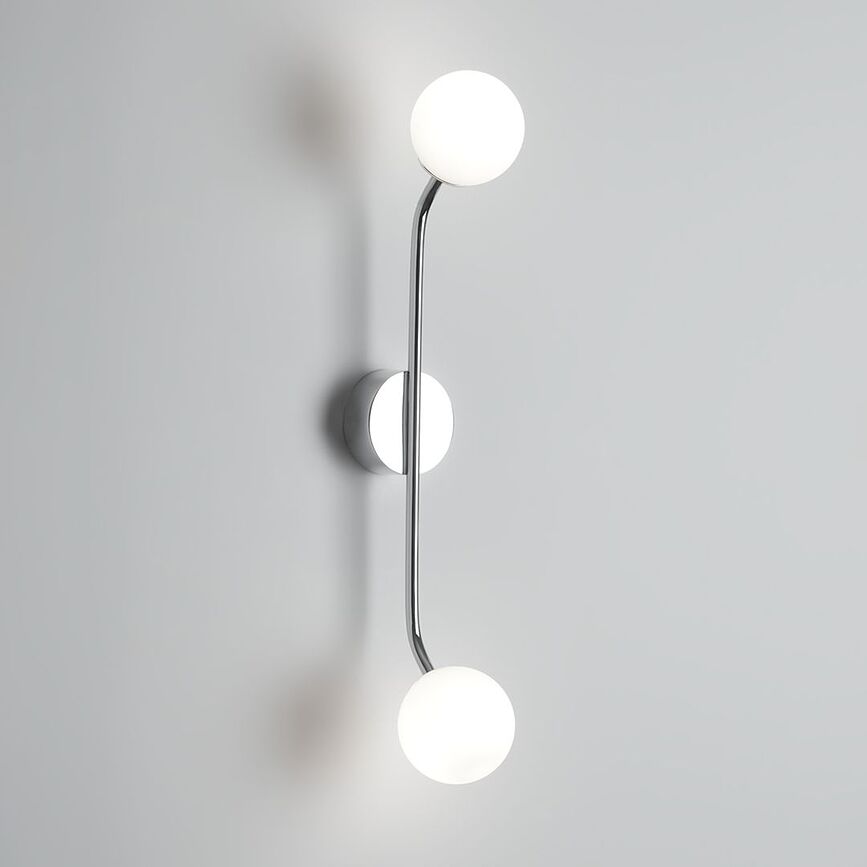 Aplique de pared Pep Two, negro mate