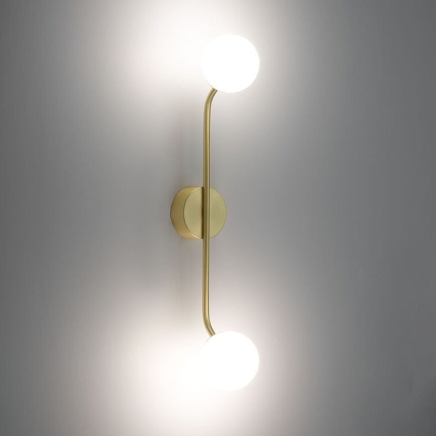 Aplique de pared Pep Two, negro mate