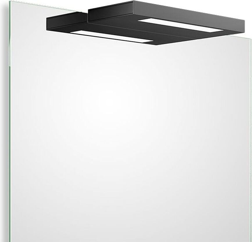 Aplique de pared Slim, 80 cm, negro mate