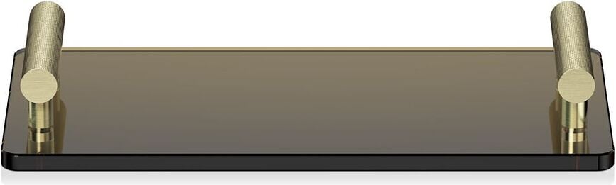 Bandeja de baño Club, marrón y dorada