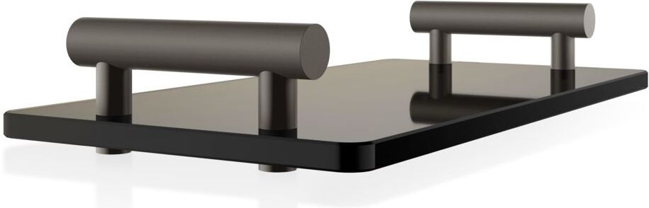 Bar Badezimmertablett dunkles Metall matte