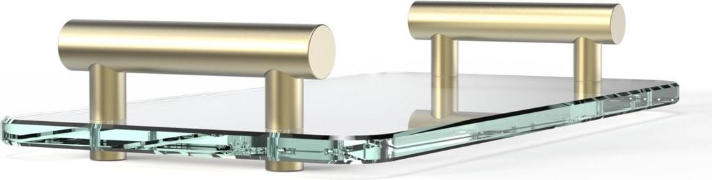 Bar Badezimmertablett gold matt