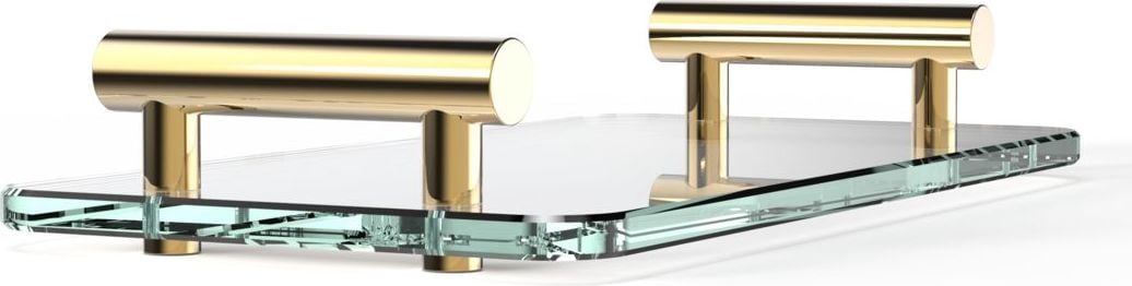Bar Badezimmertablett goldfarben