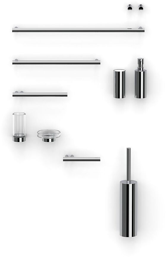 Bar Brosse WC murale, métal foncé mat