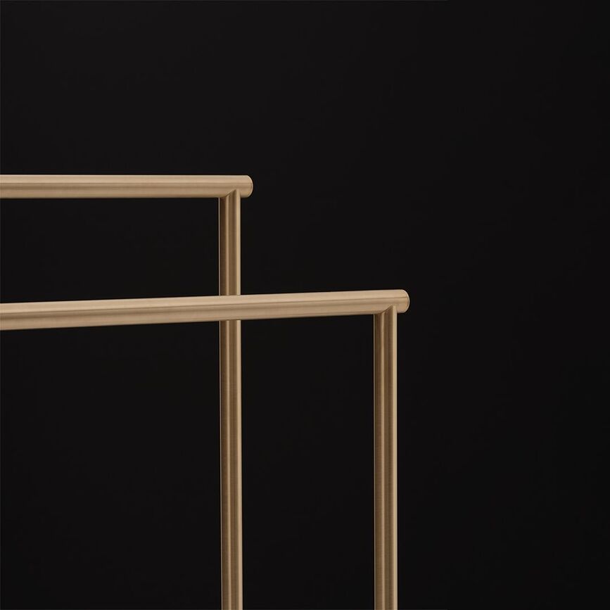 Bar Porte-serviettes, métal foncé mat