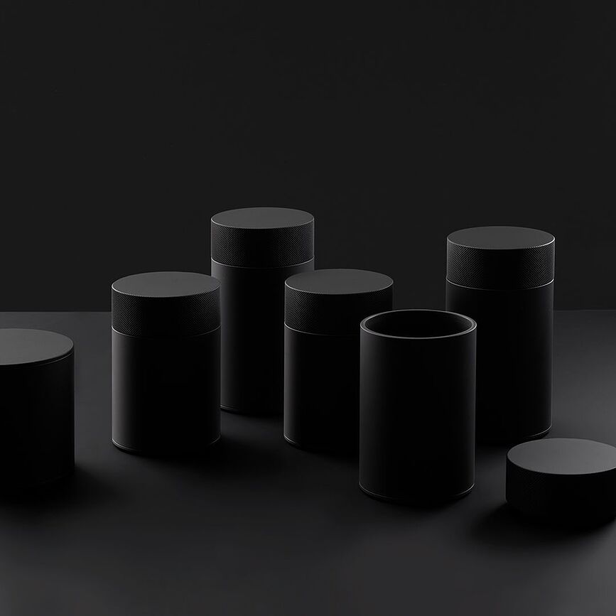 Bar Posuda kupaonska s poklopcem crna mat