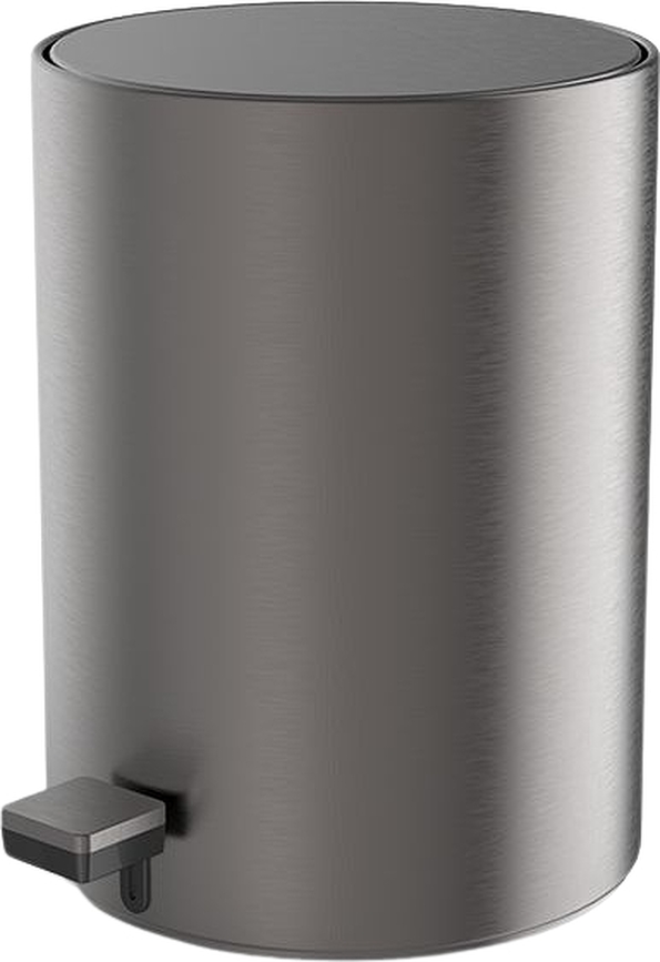 Bar Poubelle de salle de bain avec revêtement PVD, 32 cm, métal foncé mat