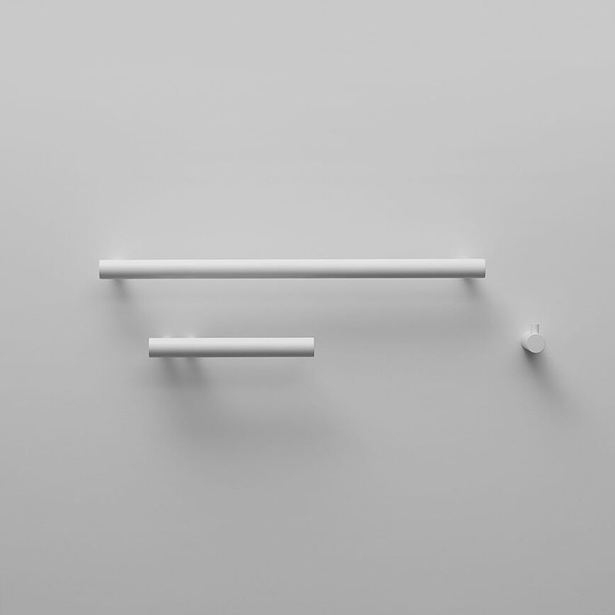 Barre Porte-serviettes 60 cm, en métal foncé mat