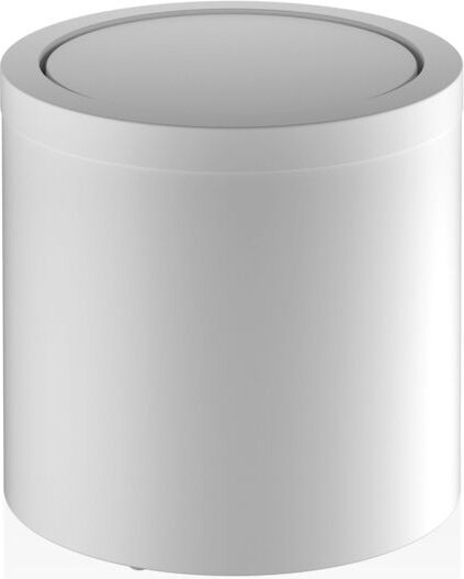 Basic Badezimmer-Abfallbehälter 21 cm Weiß matt