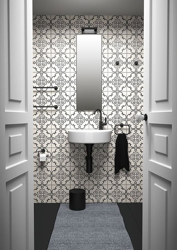 Basic Držač Ručnika samoljepljivi krom 38 cm