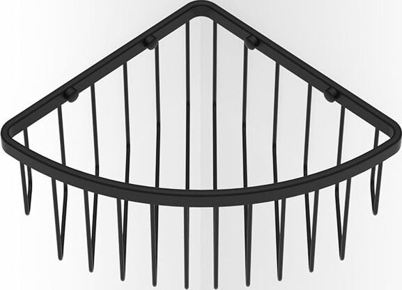 Basic Eck-Duschregal tief schwarz matt
