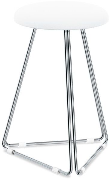 Basic Hocker Weiß matt