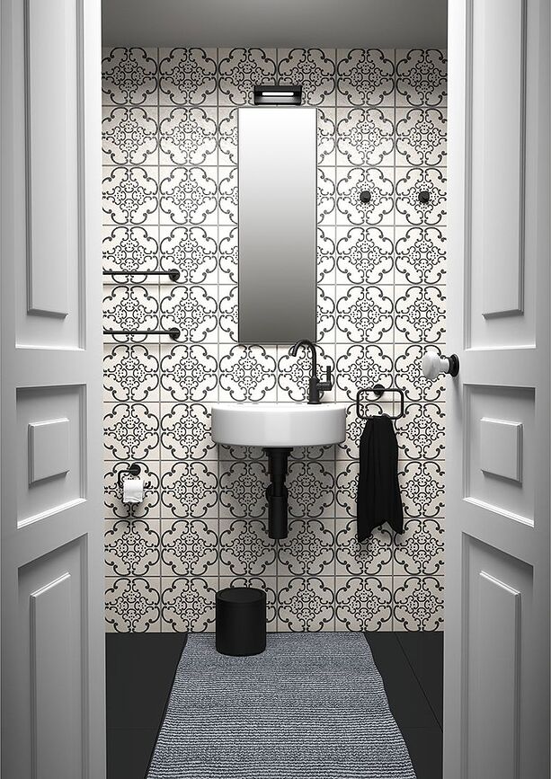 Basic Porte-Rouleau de Papier Toilette pivotant, chromé, à fixation adhésive