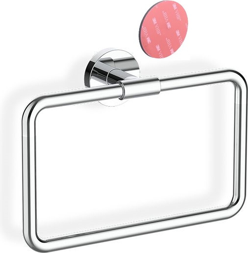 Basic Porte-Serviette autocollant, chromé