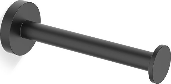 Basic Toilettenpapierhalter gerade schwarz matt