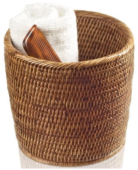 Basket Aufbewahrungskorb zylindrisch, dunkel