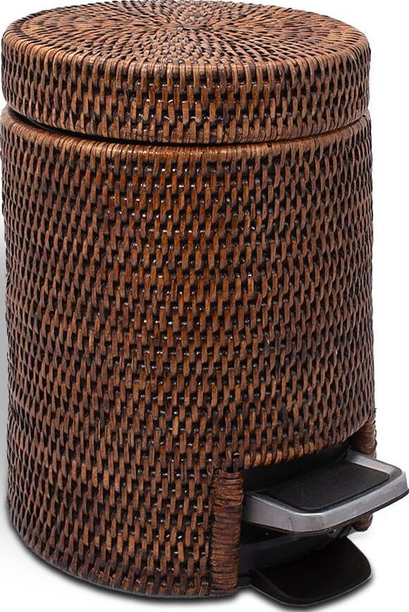 Basket Bathroom Bin, dark